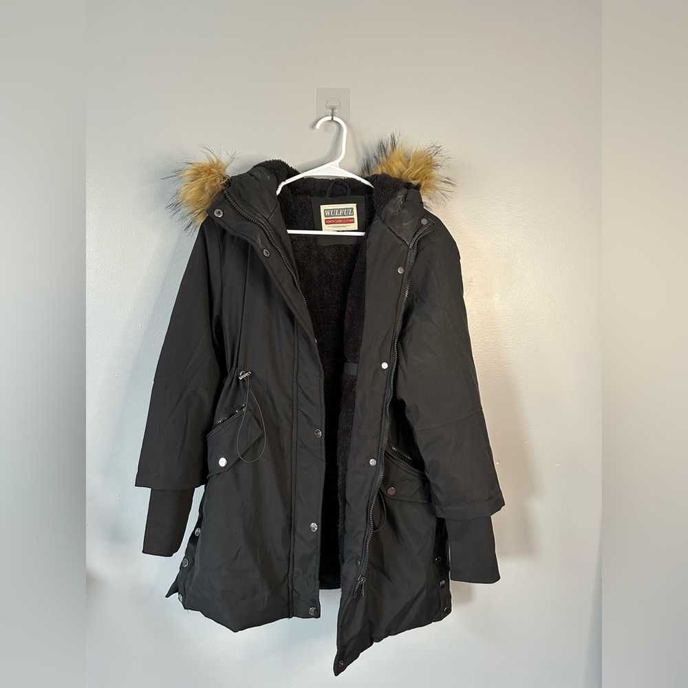 WULFUL Jacket Womens Size M Black